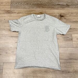 Burberry Grey Emerson Monogram T-Shirt. large